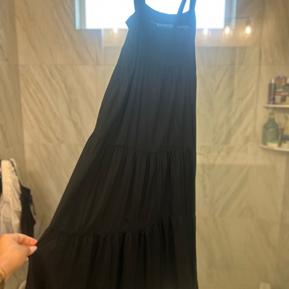 Black Tiered Maxi Dress
